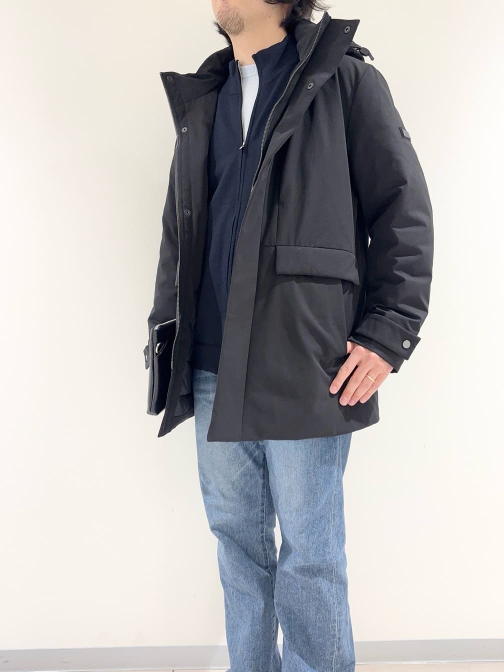 及川さんの「TAKEO KIKUCHI｜【None Of Stress】ストレッチ ダウンブルゾン」を使ったコーディネート