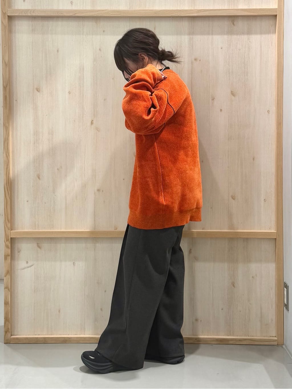 nanaさんの「THE SHOP TK｜【すっきり見えシルエット】上品ふわもこ中綿ブルゾン」を使ったコーディネート