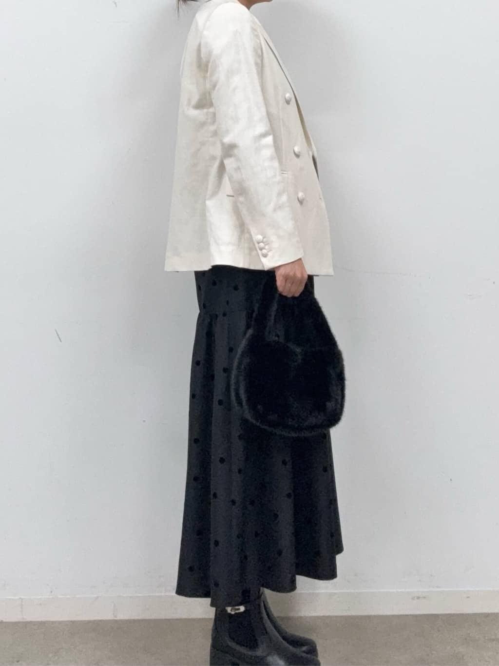 BUNさんの「DRESSTERIOR｜【セットアップ可】リネンブレンドダブルブレストジャケット」を使ったコーディネート