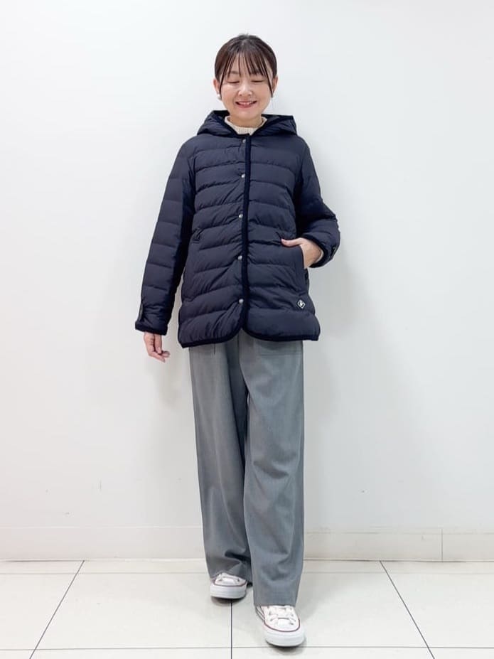 nakajoさんの「Dessin｜【撥水・2WAY】ミュラーダウンコートミドル丈」を使ったコーディネート