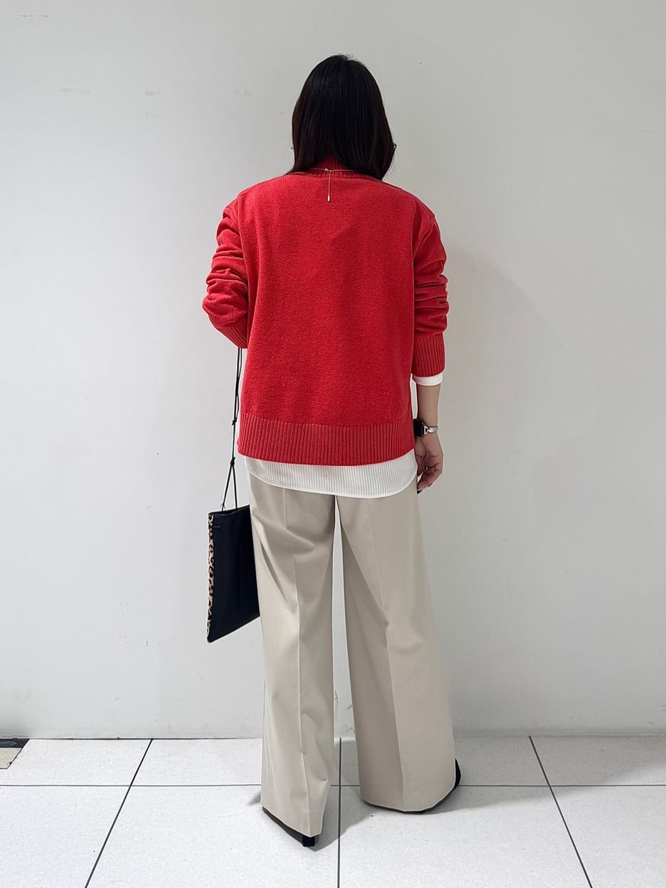 そんさんの「INDIVI｜【カシミヤ混】ミドルゲージ ハイネックニット」を使ったコーディネート