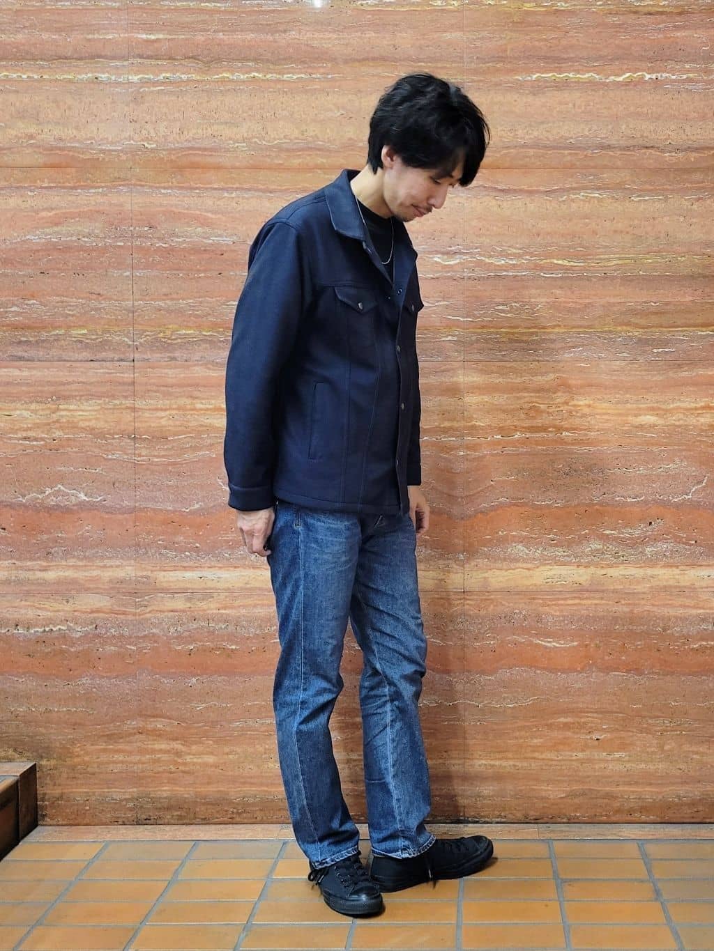 piroyaさんの「TAKEO KIKUCHI｜【モンスターストレッチ】日本製 ウォッシュド デニムパンツ」を使ったコーディネート
