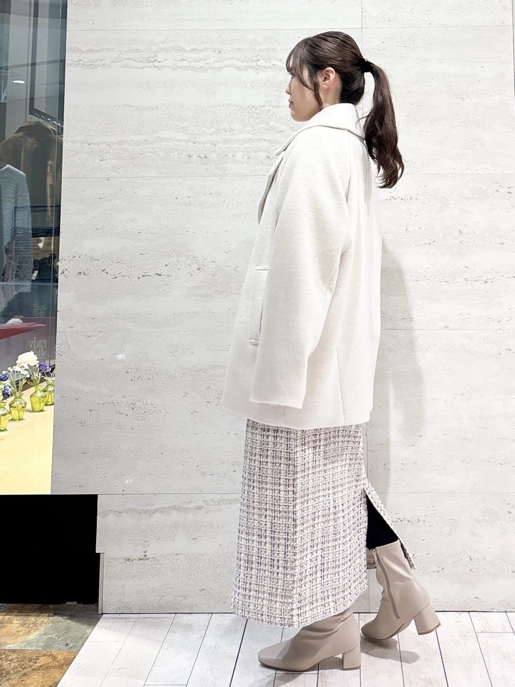 かほさんの「OPAQUE.CLIP｜シャツドッキングカットソー【洗濯機OK】」を使ったコーディネート