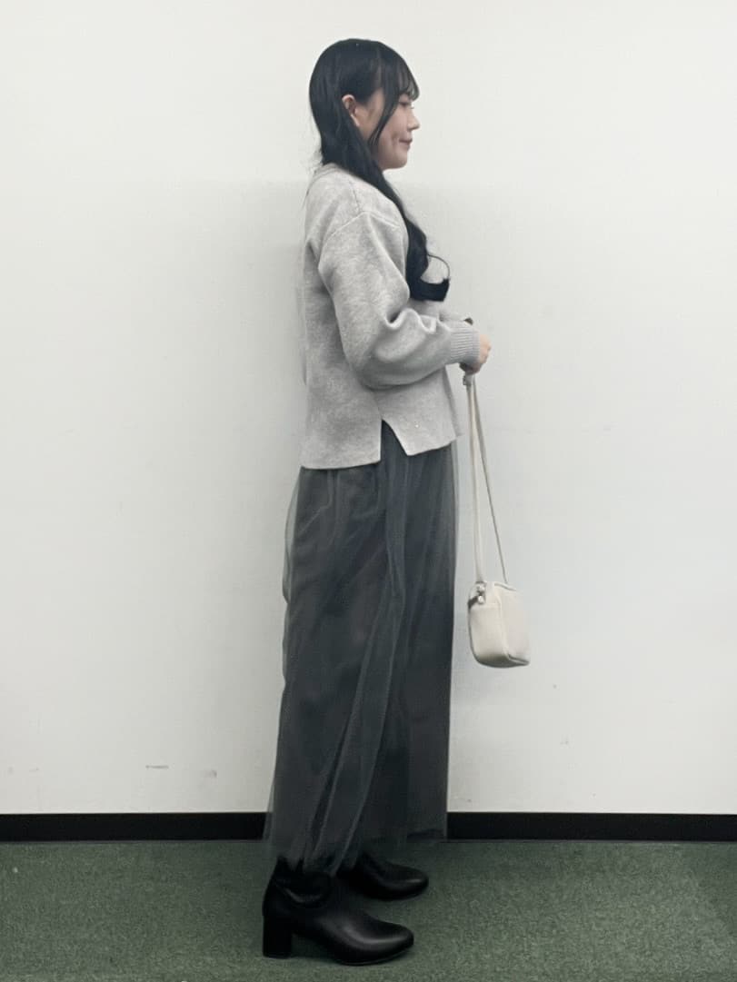 Hitomiさんの「index｜モックネックボクシーラメニット【洗濯機OK】《7col》」を使ったコーディネート