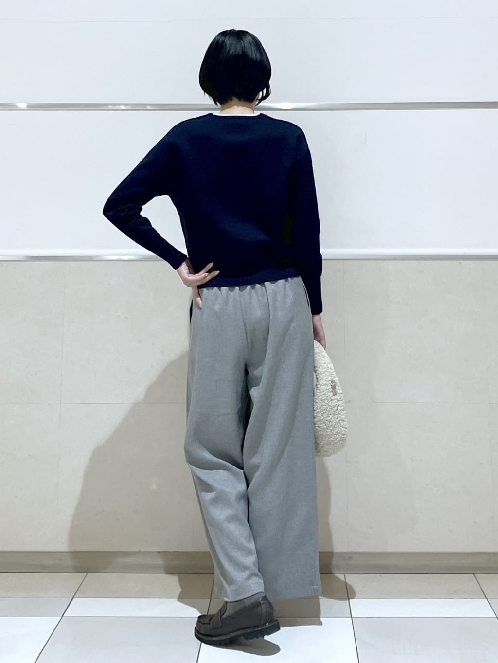 eriko さんの「Dessin｜【洗える】カシミヤブレンドスウェットライクニット」を使ったコーディネート