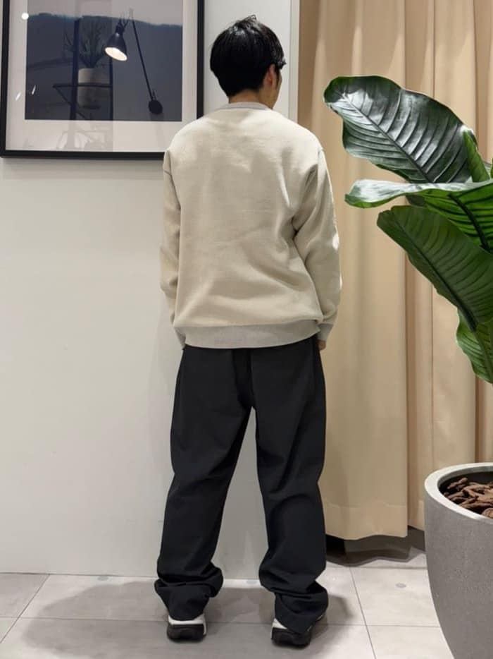 はさんの「THE SHOP TK｜【包み込まれるような柔らかさ】配色モールニット 洗濯機OK」を使ったコーディネート