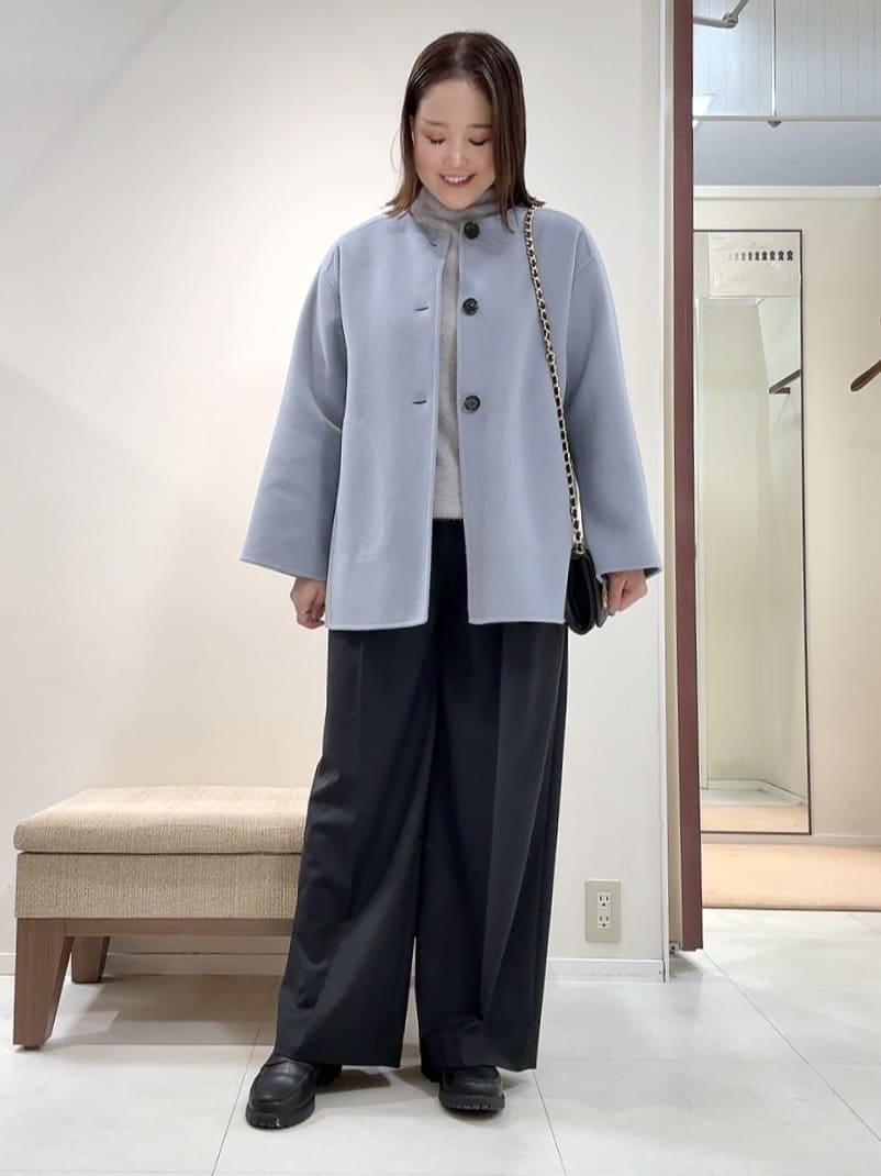 YUIさんの「UNTITLED｜【ミディ丈/軽やか】セミラグランリバー コート」を使ったコーディネート