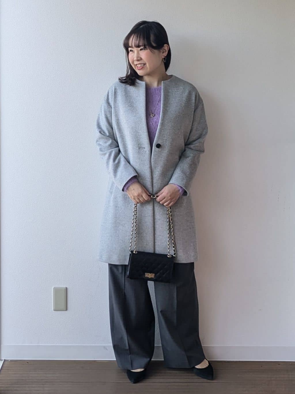 なみきさんの「UNTITLED｜【ゆったり】アルパカ混シャギーニット」を使ったコーディネート
