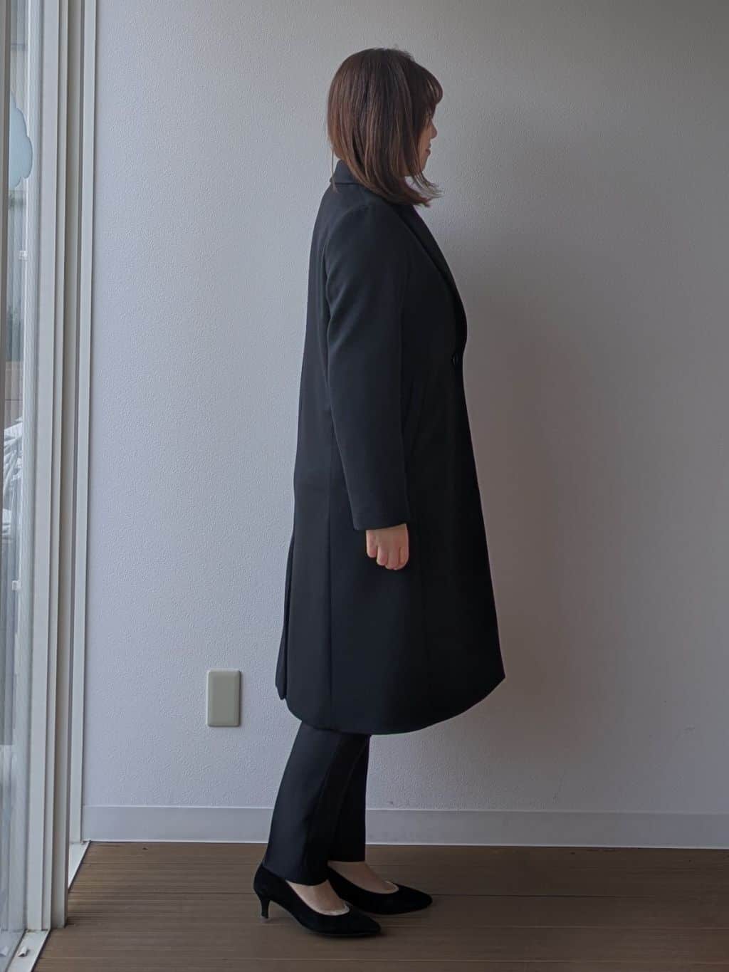 なみきさんの「UNTITLED｜【スタイリッシュ／オンオフ兼用】ウールチェスターコート」を使ったコーディネート