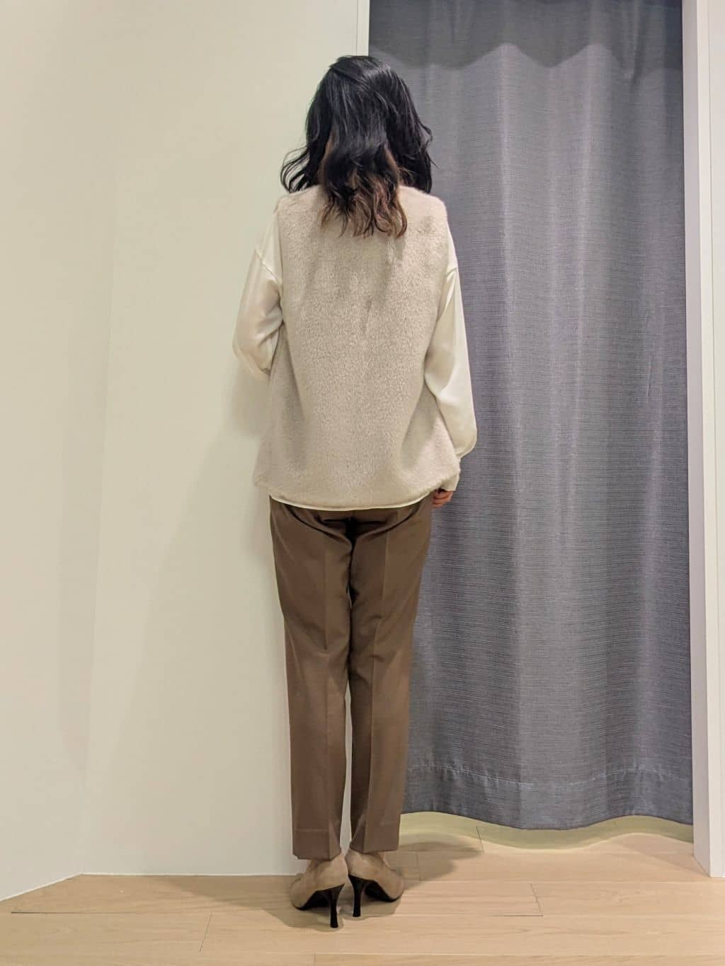 miiさんの「INDIVI｜ミンク調フェイクファージレ」を使ったコーディネート