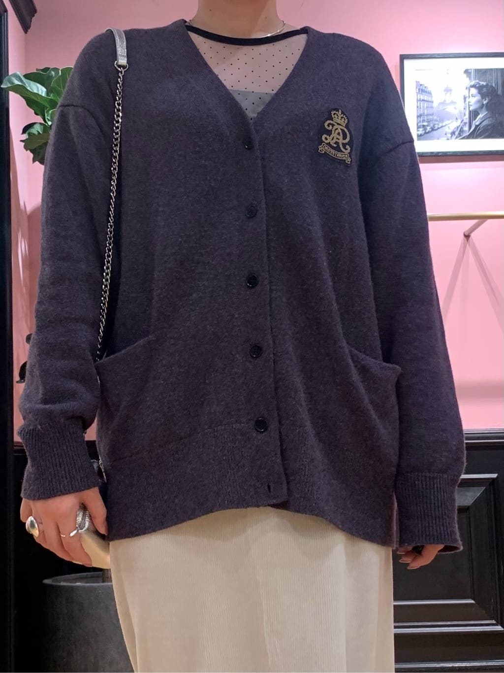 SAKAIさんの「DRESSTERIOR｜レタードニットカーディガン」を使ったコーディネート