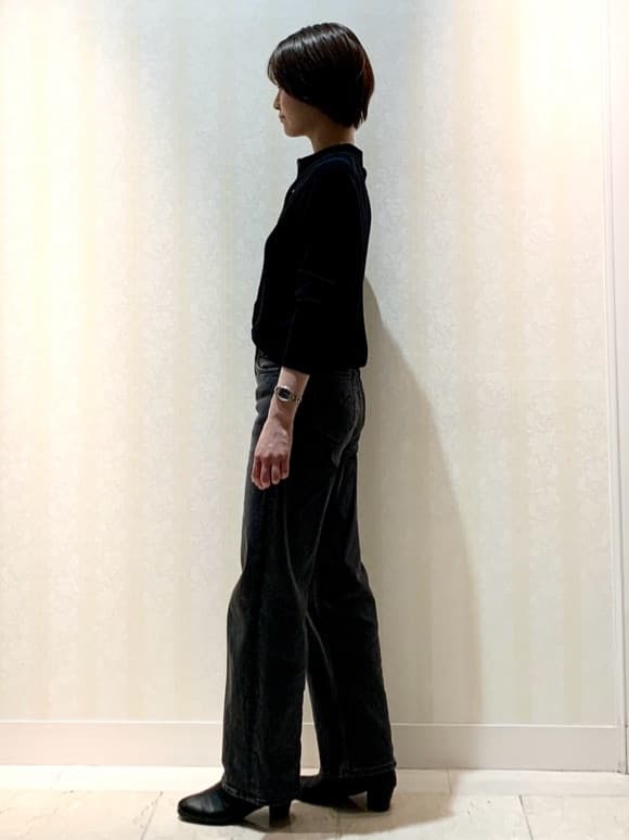 hikaruさんの「INDIVI｜【トレンド】衿付きワイドリブニット」を使ったコーディネート