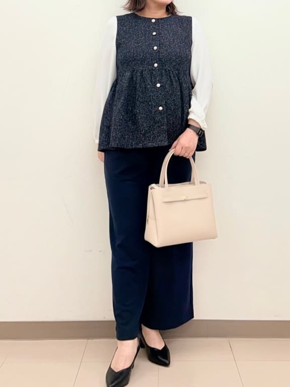 haruさんの「SHOO･LA･RUE｜【2WAY】上品きれい 金具ベルトトートバッグ」を使ったコーディネート