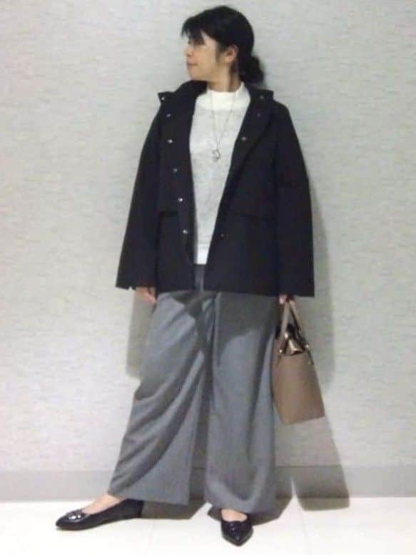 sakoさんの「Reflect｜【すっきり見え／フード取り外し可／通勤におすすめ◎】ライティアウター」を使ったコーディネート