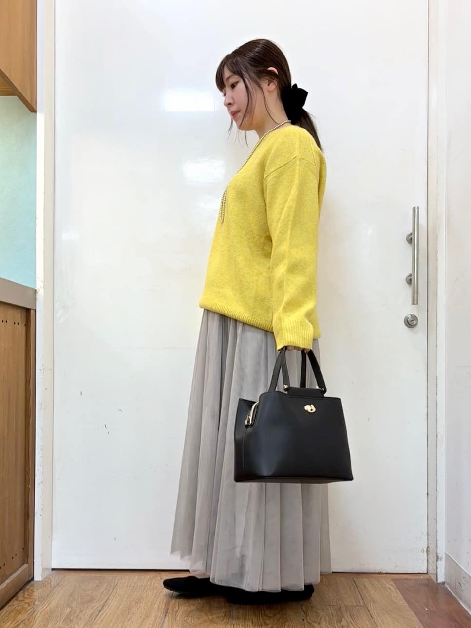 だいわさんの「SHOO･LA･RUE｜【セレモニー/2WAY】フロント金具トートバッグ」を使ったコーディネート