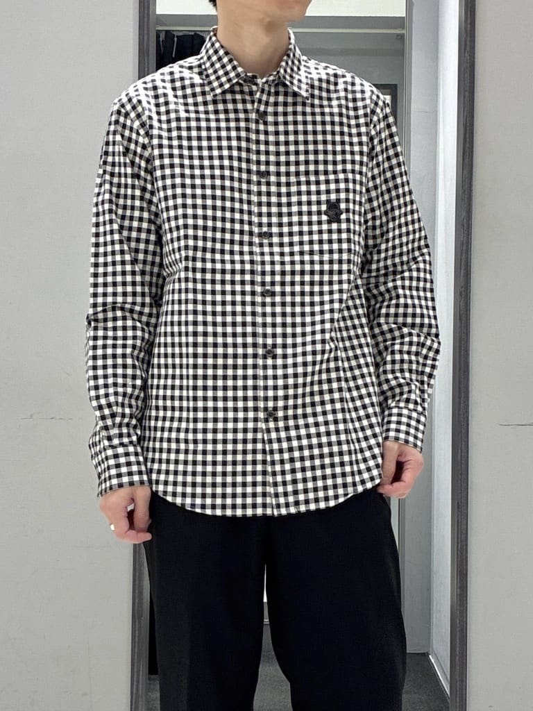 わいずみさんの「TAKEO KIKUCHI｜畦編みチェック プルオーバーニット」を使ったコーディネート