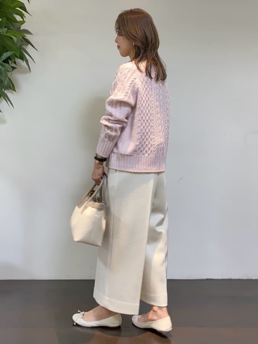 tomoさんの「UNTITLED｜【洗える】スポンディッシュ ケーブル柄ニット」を使ったコーディネート