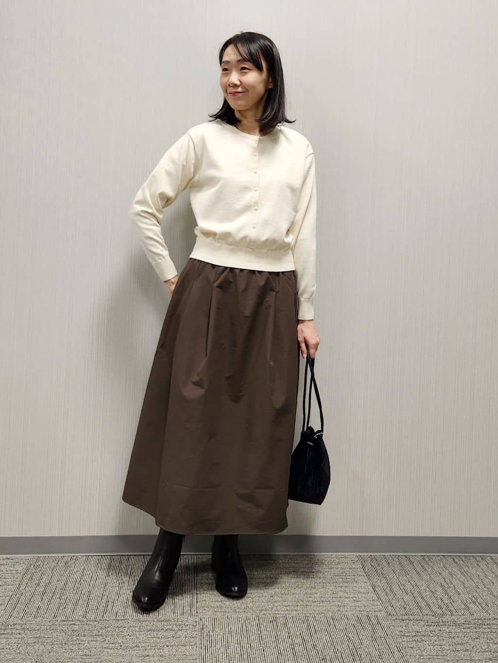 naraさんの「Dessin｜【1枚着/2WAY】ドッキングワンピース」を使ったコーディネート