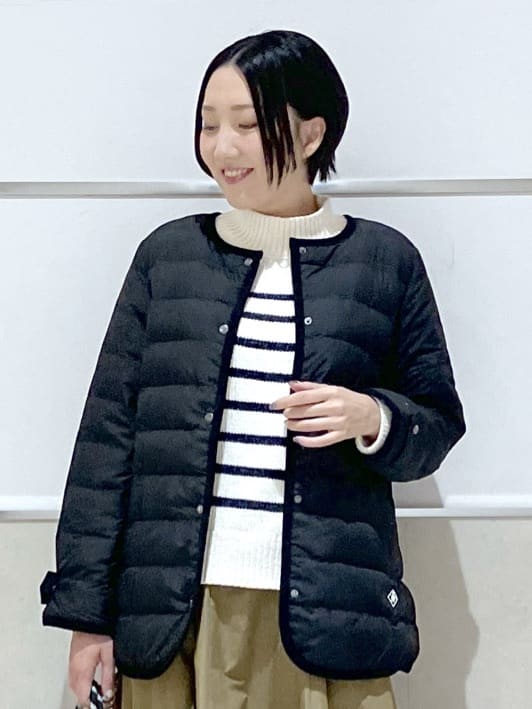 eriko さんの「Dessin｜【撥水・2WAY】ミュラーダウンコートミドル丈」を使ったコーディネート