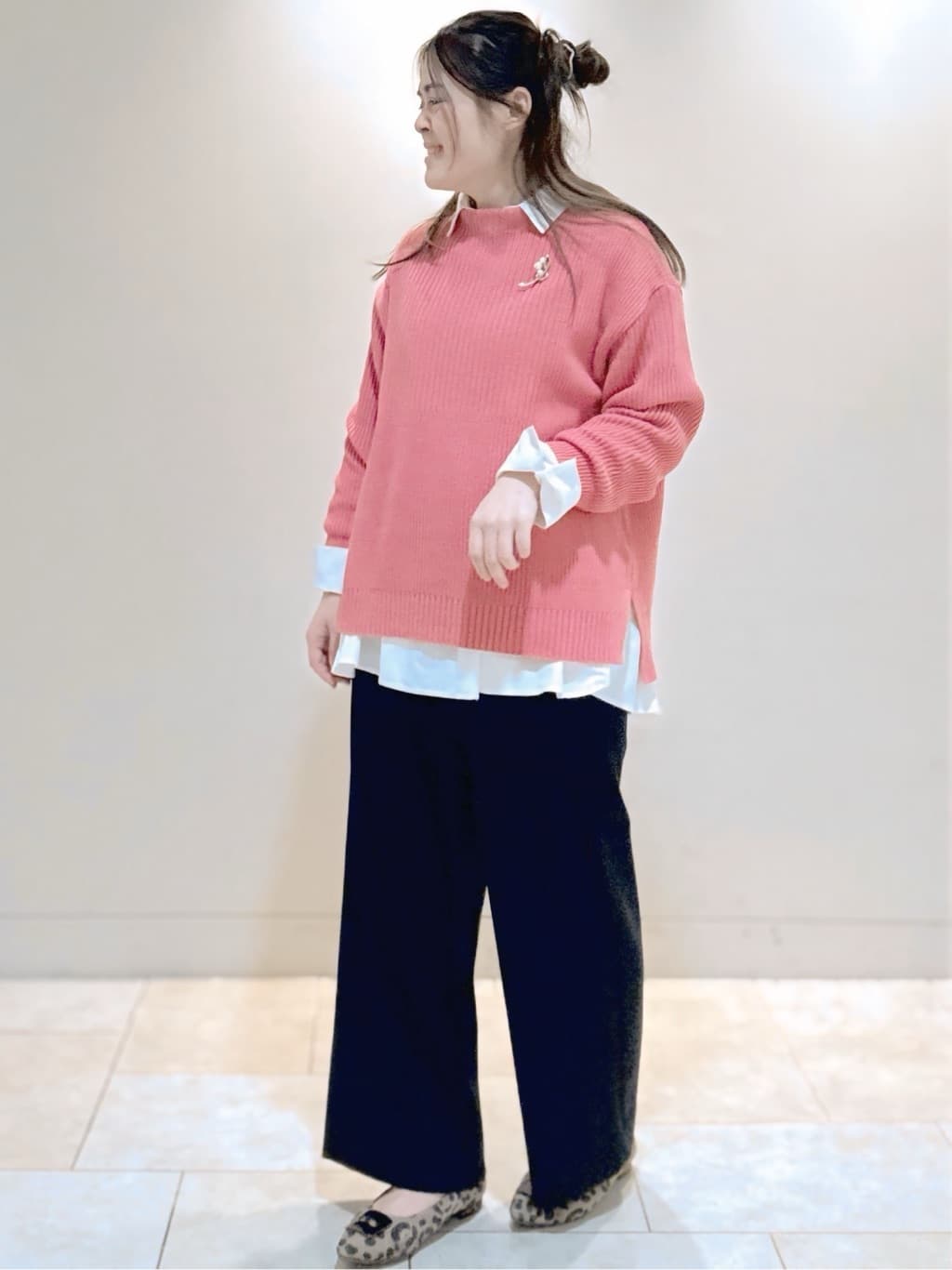 S&auml;K&iuml;さんの「Reflect｜【腰周りカバー／長め丈】モックネックニットプルオーバー」を使ったコーディネート