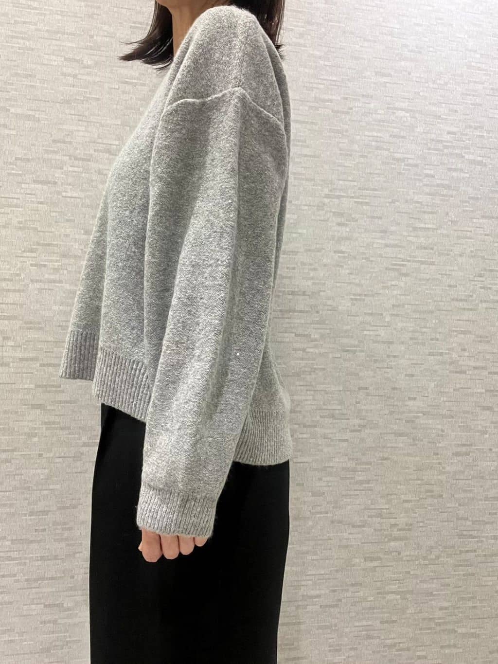 marikoさんの「Reflect｜【SS-4Lサイズ／衿が顔に当たらない◎】スタンドネックミドルコート」を使ったコーディネート
