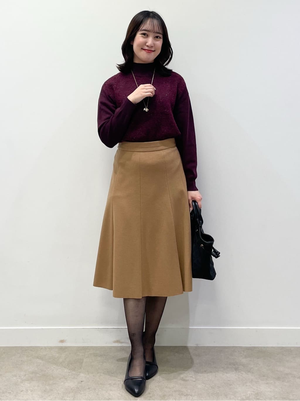 yukariさんの「Reflect｜アーガイル柄ハイネックニット」を使ったコーディネート