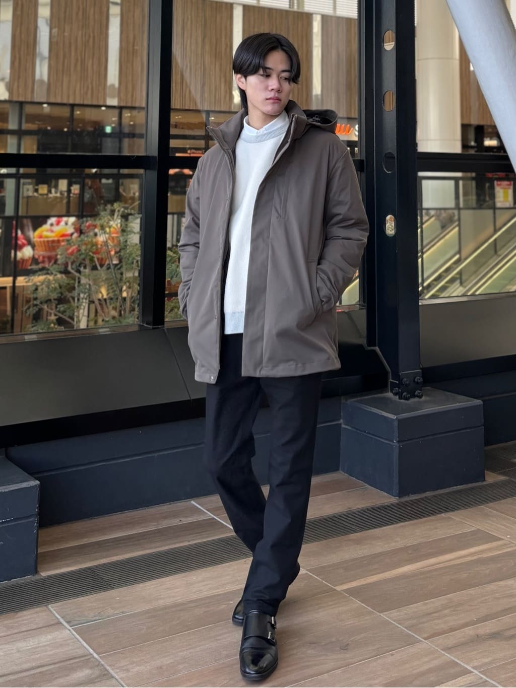 うらしーさんの「THE SHOP TK｜【3WAY】中綿ライナー付き カルゼコート　洗濯機OK/ON・OFF対応」を使ったコーディネート