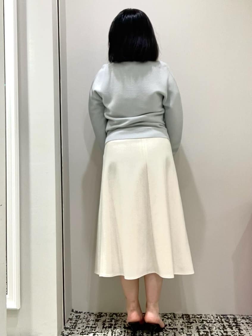 Mizukiさんの「UNTITLED｜【日本製】ラメ混ツイードフレアスカート」を使ったコーディネート