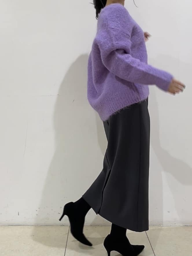 watanabeさんの「UNTITLED｜【ゆったり】アルパカ混シャギー カーディガン」を使ったコーディネート