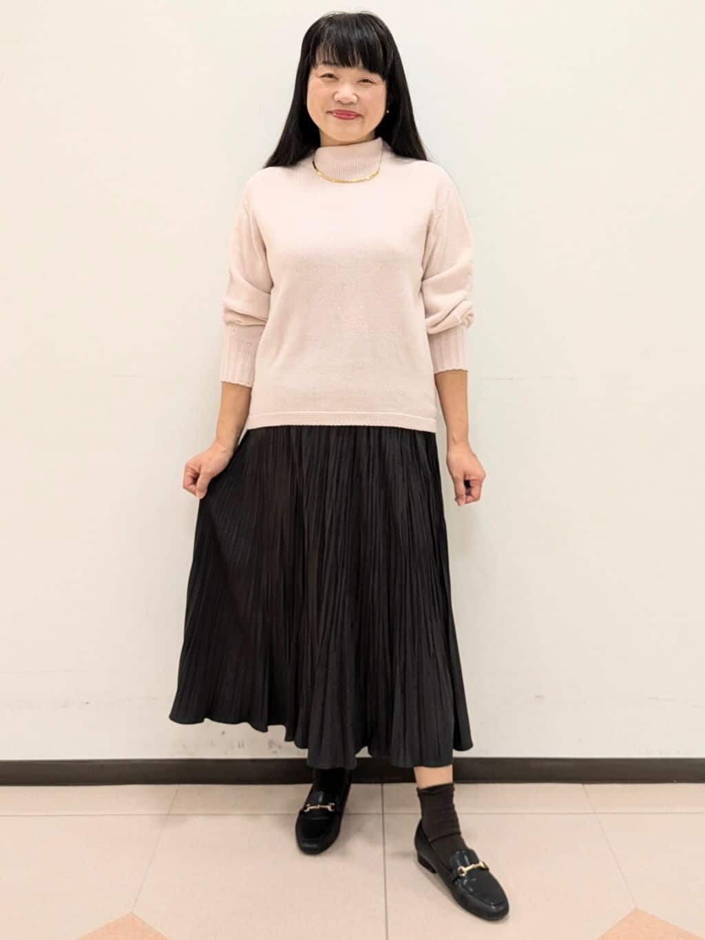 ともさんの「UNTITLED｜【名品／定番人気】ウールチェックマフラー」を使ったコーディネート
