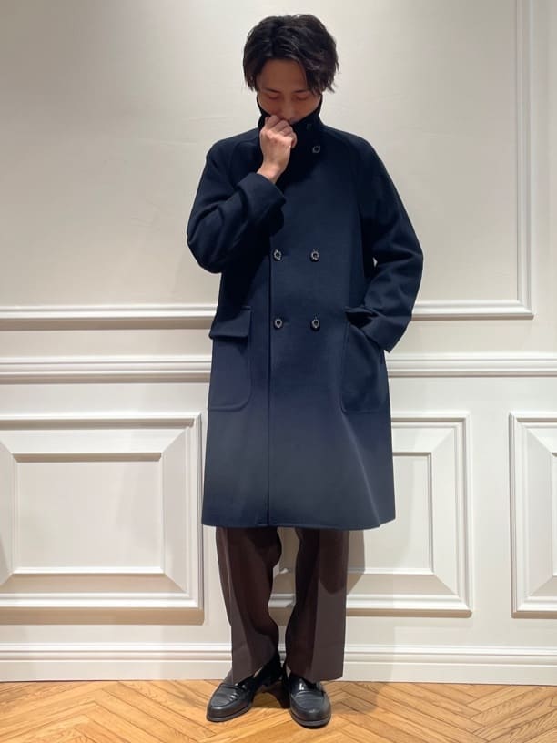 橋本さんの「DRESSTERIOR｜オックスフォード ラウンドカラーシャツ」を使ったコーディネート