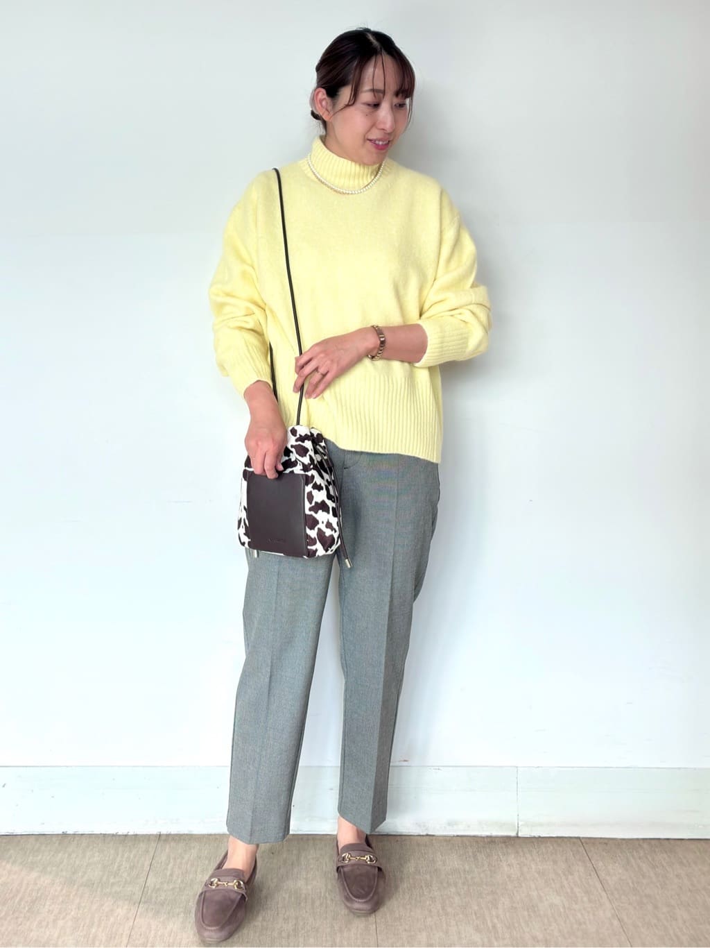 みりんさんの「OPAQUE.CLIP｜ふわふわハイネックニット【洗濯機OK】」を使ったコーディネート