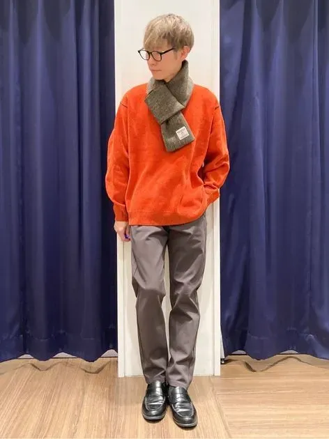 HARRIS TWEED／ハリスツイード】中綿入り差込マフラー（ストール