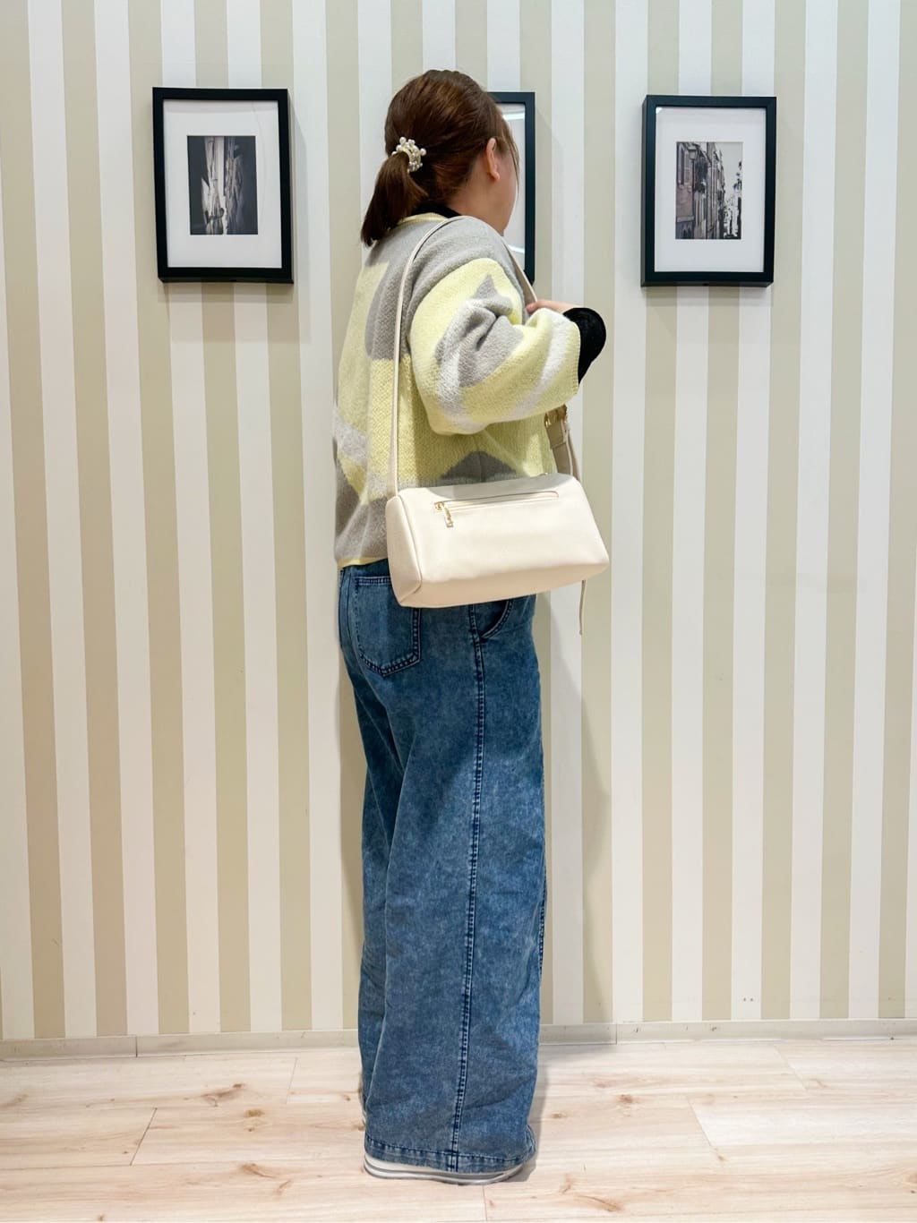みさぼうさんの「SHOO･LA･RUE｜【選べる4柄】ダブルZIPで着こなし色々 柄カーディガン」を使ったコーディネート