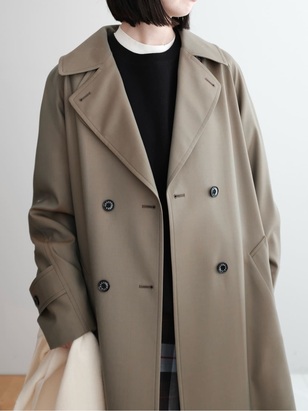 Kishimotoさんの「DRESSTERIOR｜◆【洗える/7色展開】ウォッシャブルコットンカシミヤニット」を使ったコーディネート