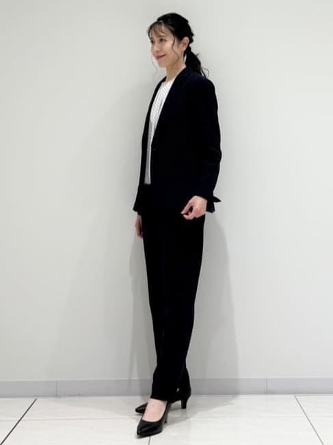 kayoさんの「INDIVI｜【洗える／透けにくい】ダイヤ柄プリントブラウス」を使ったコーディネート