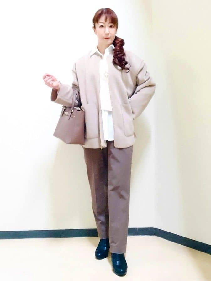 花さんの「Reflect｜【単品使い◎】ニットベスト＋シャツセット」を使ったコーディネート