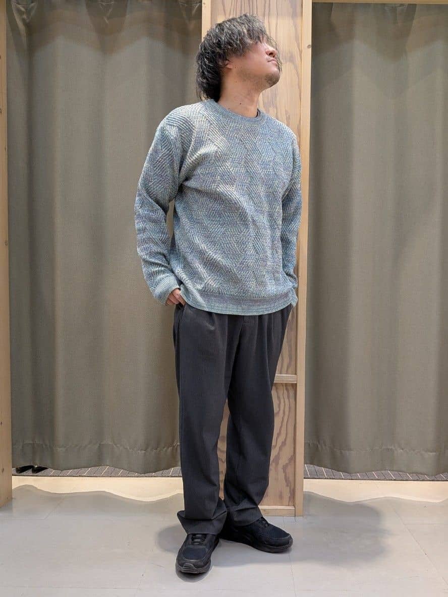 okcさんの「THE SHOP TK｜【頑張りすぎないオシャレ】ミックスヤーンニット　洗濯機OK／軽量」を使ったコーディネート