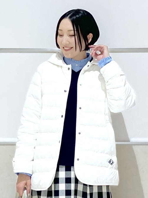 eriko さんの「Dessin｜【撥水・2WAY】ミュラーダウンコートミドル丈」を使ったコーディネート