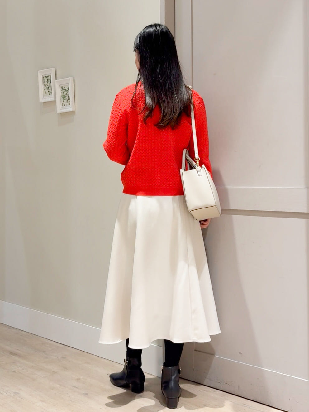 Mayuさんの「grove｜ミニケーブルクルーネックカーディガン」を使ったコーディネート