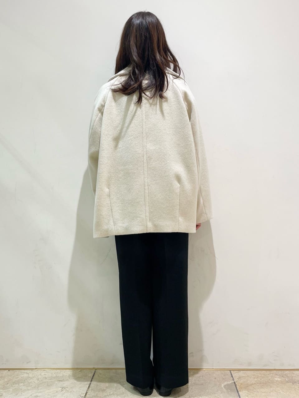 ともも。さんの「OPAQUE.CLIP｜カシミヤブレンドウールミドルピーコート」を使ったコーディネート
