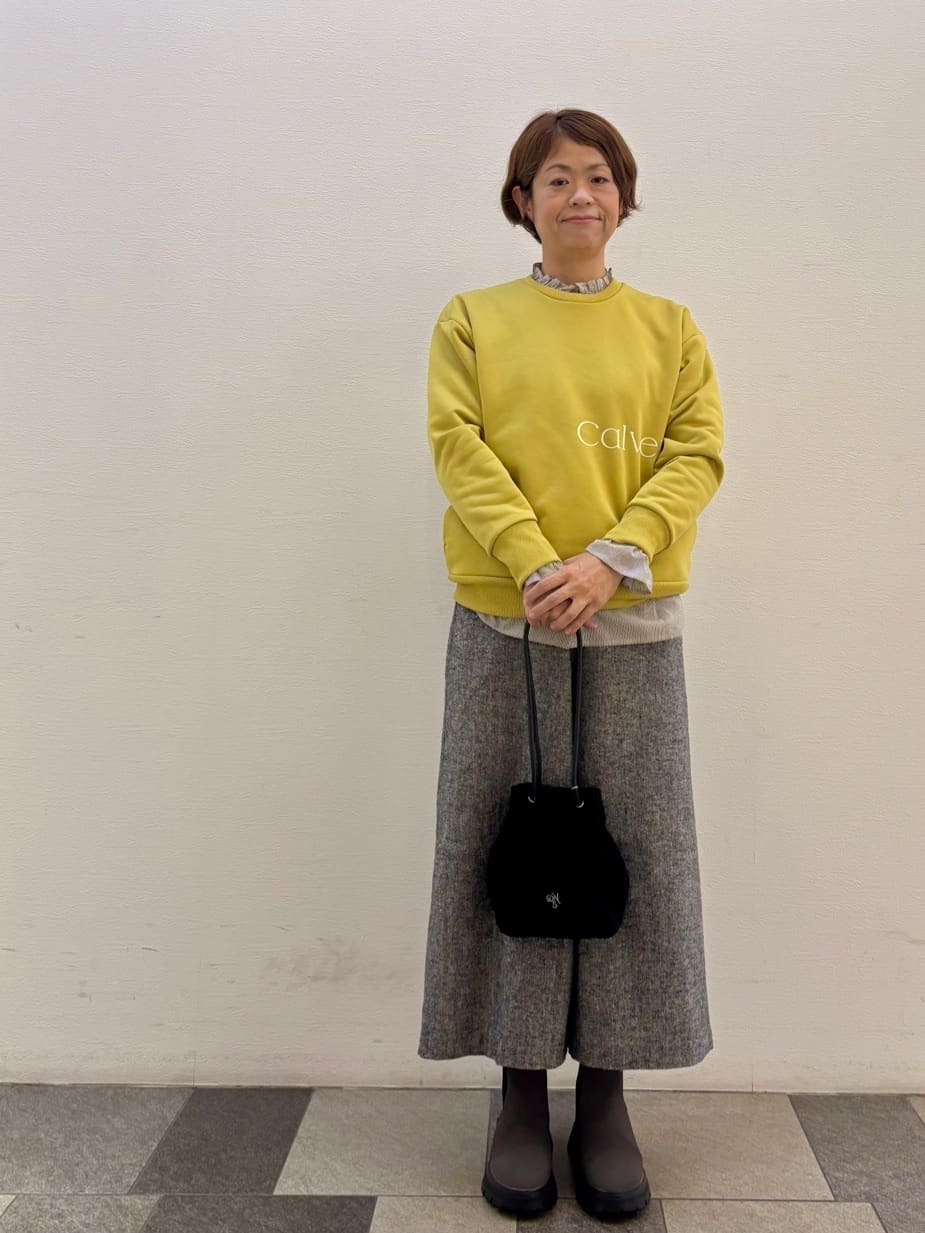 Haruさんの「Dessin｜【洗える】裏起毛ロゴスウェット」を使ったコーディネート