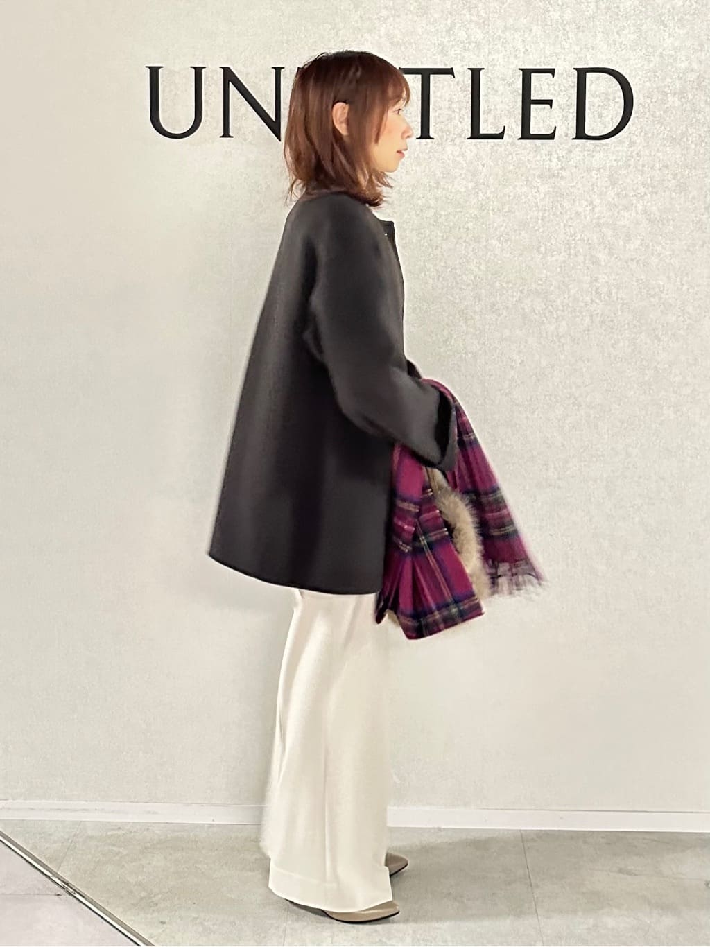 Miwaさんの「UNTITLED｜【ミディ丈/軽やか】セミラグランリバー コート」を使ったコーディネート