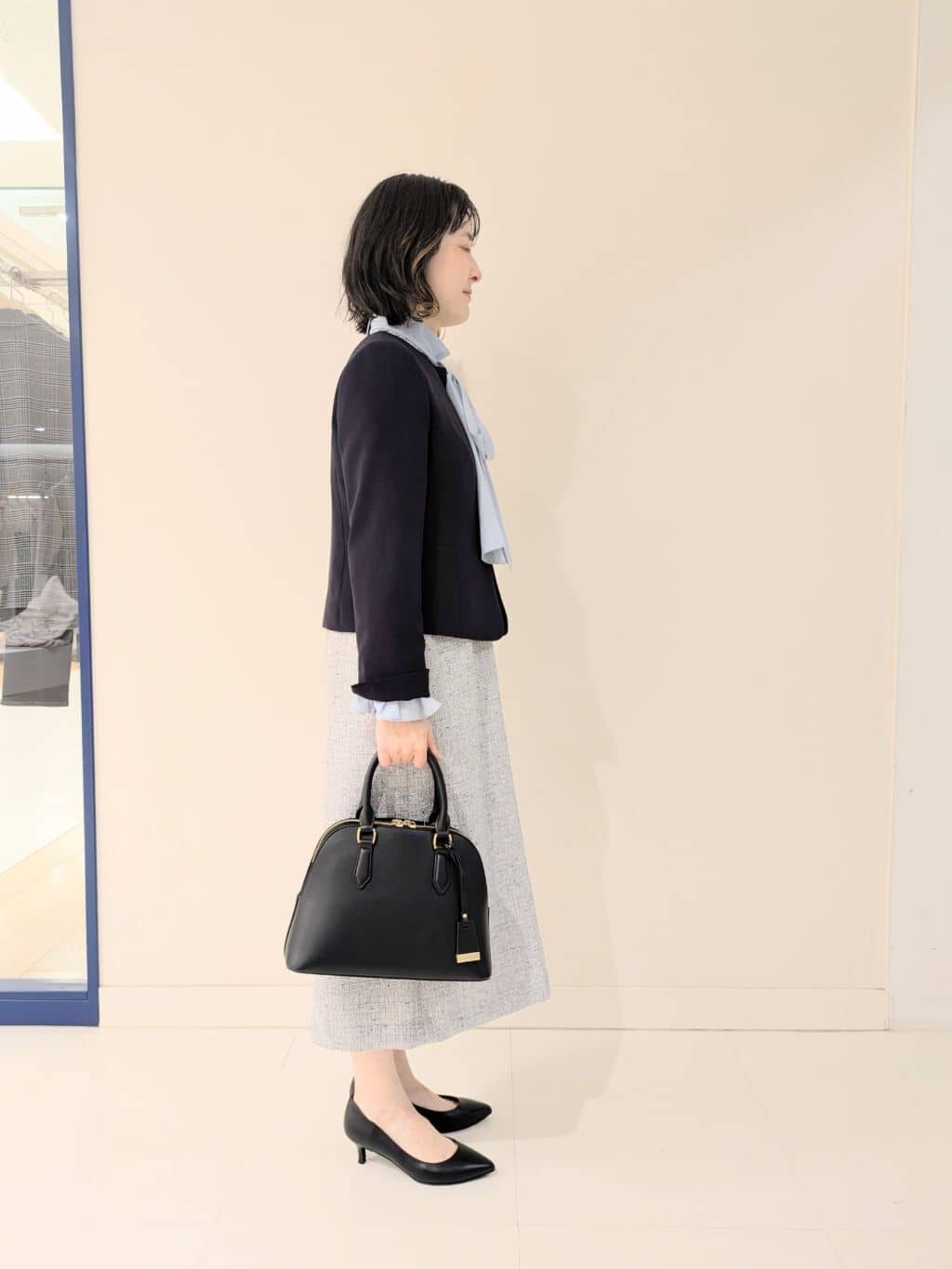 サオリさんの「UNTITLED｜◆【セレモニー/華やか】2WAYボウタイブラウス」を使ったコーディネート