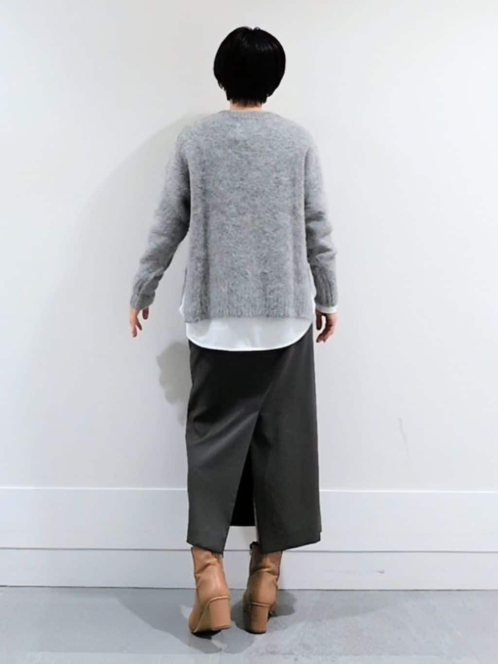 ミズタさんの「UNTITLED｜【ゆったり】アルパカ混シャギーニット」を使ったコーディネート