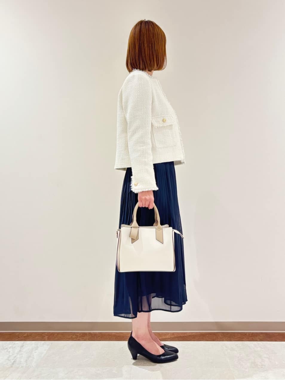 miさんの「grove｜【人間工学】つつまれフィットパンプス【入卒対応可】」を使ったコーディネート