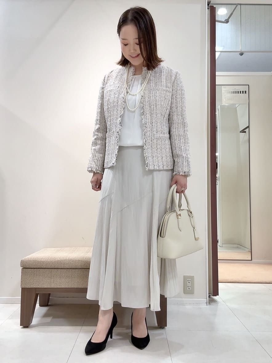 YUIさんの「UNTITLED｜【仕事着/スーツ】ファンシーツイード ジャケット」を使ったコーディネート