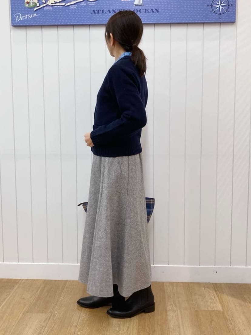 yoshiさんの「Dessin｜ウールカシミヤカーディガン」を使ったコーディネート