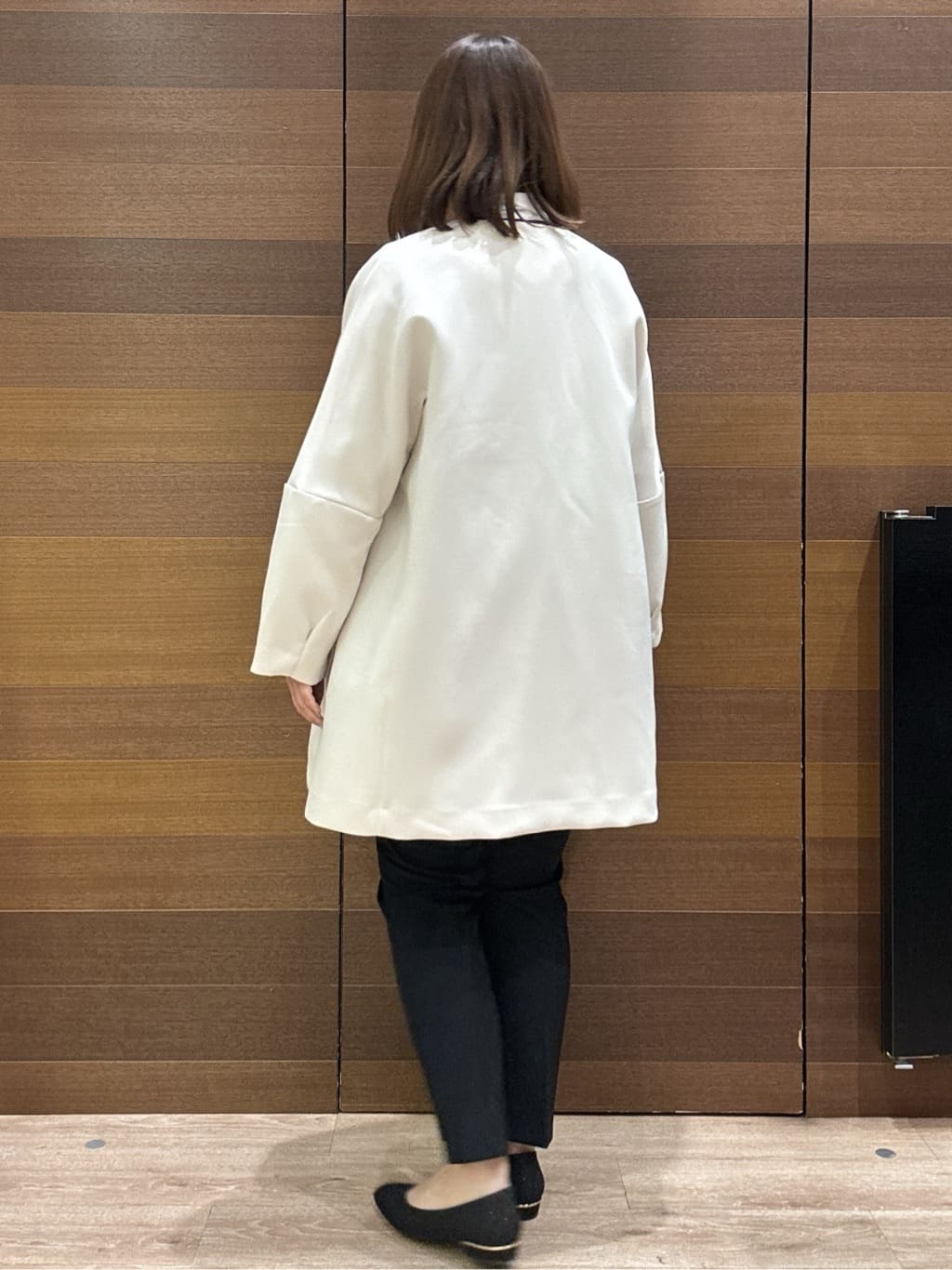 yumeさんの「OPAQUE.CLIP｜フォルムスリーブミドルコート【洗濯機OK】」を使ったコーディネート