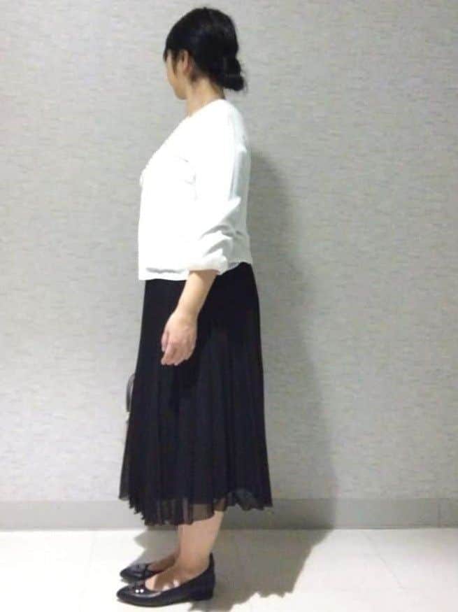 sakoさんの「Reflect｜【SS-4Lサイズ／通勤／セットアップ可】ノーカラージャケット」を使ったコーディネート